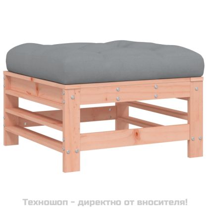Градински комплект с възглавници, 3 части, дугласко дърво масив