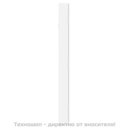 Огледален шкаф за бижута, стенен монтаж, бял, 37,5x10x106 см