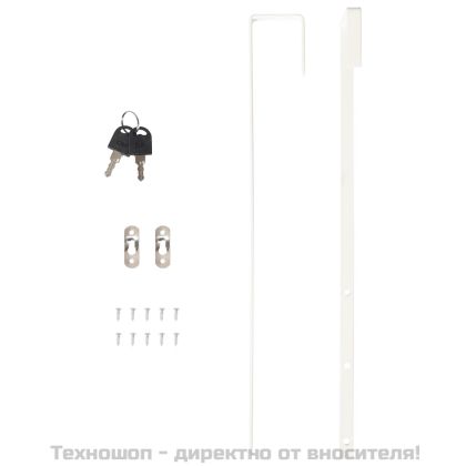 Огледален шкаф за бижута, стенен монтаж, черен, 37,5x10x106 см