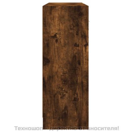 Бюфет опушен дъб 91x28x75 см инженерно дърво