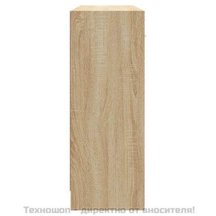 Сайдборд, дъб сонома, 91x28x75 см, инженерно дърво