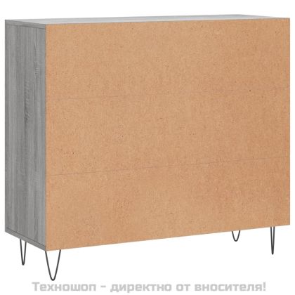 Сайдборд, Сив сонома, 90x34x80 см, инженерно дърво