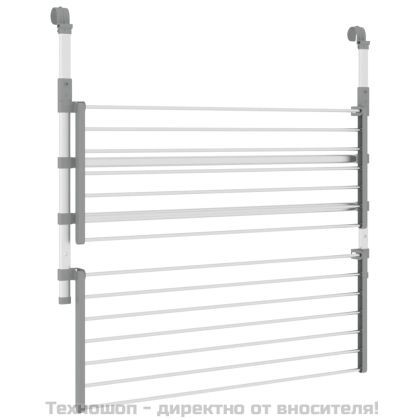 Сушилник за балкон, 89x25x(60-95) см, алуминий