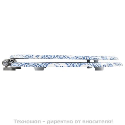 Тоалетни седалки с плавно затваряне, 2 бр, МДФ, дизайн порцелан