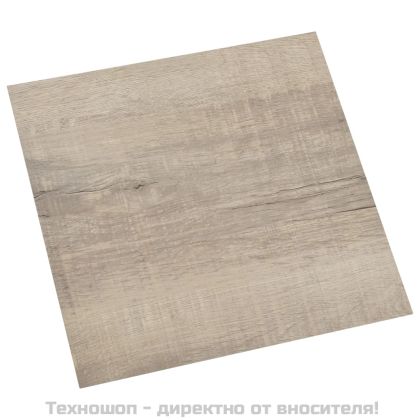 Самозалепващи подови дъски 20 бр PVC 1,86 м² таупе