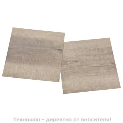 Самозалепващи подови дъски 20 бр PVC 1,86 м² таупе