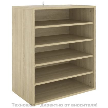 Шкаф за обувки, дъб сонома, 60x35x70 см, инженерно дърво