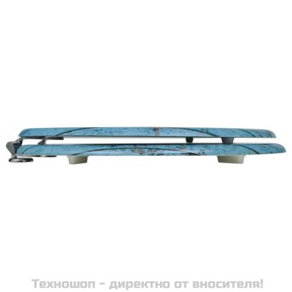 Седалка за тоалетна чиния с капак от MDF, античен дървен дизайн