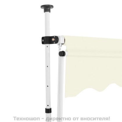 Ръчно прибиращ се сенник,150 см, кремав