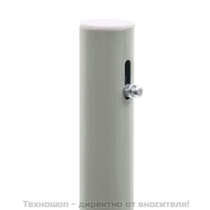 Прибираща се странична тента, 160х500 см, сива