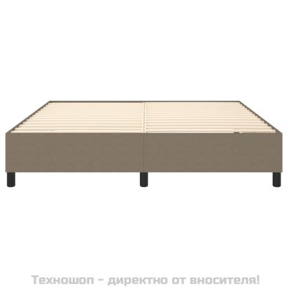 Рамка за легло с пружини, таупе, 180x200 см плат
