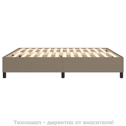Рамка за легло с пружини, таупе, 180x200 см плат