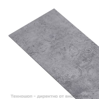 PVC подови дъски 4,46 м² 3 мм самозалепващи циментово сиво