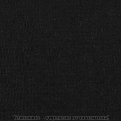 Горни табли за легло, 2 бр, черни, 80x5x78/88 см, плат