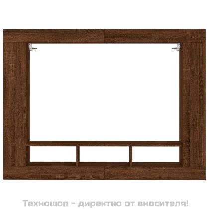ТВ шкаф, кафяв дъб, 152x22x113 см, инженерно дърво