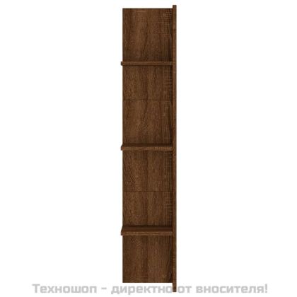 ТВ шкаф, кафяв дъб, 152x22x113 см, инженерно дърво