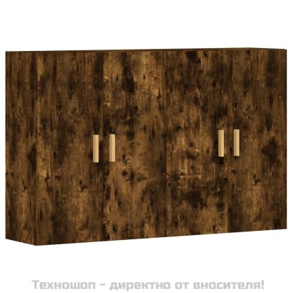 Стенни шкафове, 2 бр, опушен дъб, инженерно дърво