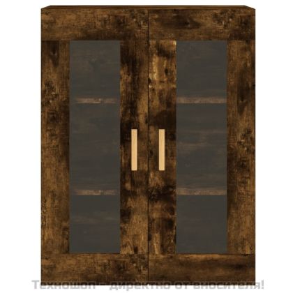 Стенни шкафове, 2 бр, опушен дъб, инженерно дърво