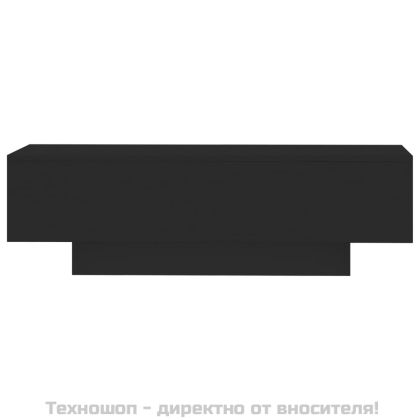 Кафе маса, черна, 100x49,5x31 см, инженерно дърво