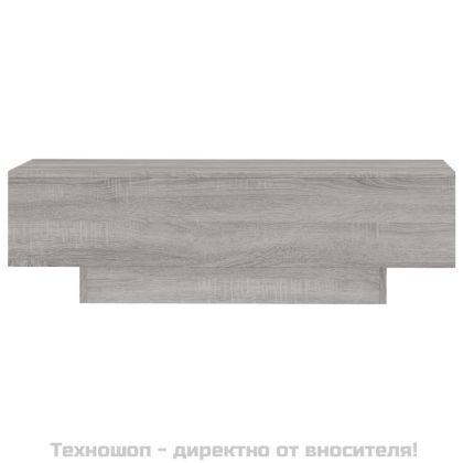 Кафе маса, сив сонома, 100x49,5x31 см, инженерно дърво