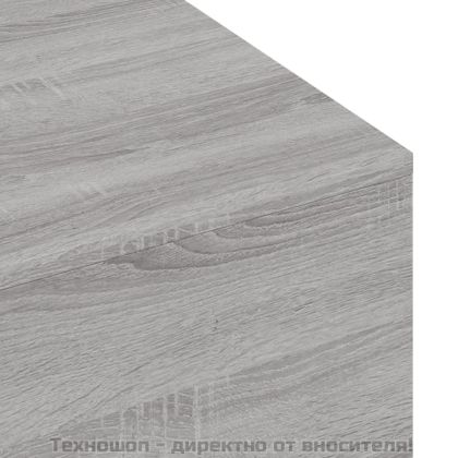 Кафе маса, сив сонома, 100x49,5x31 см, инженерно дърво