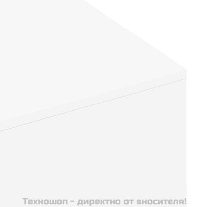 Кафе маса, бяла, 100x49,5x31 см, инженерно дърво