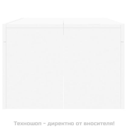Кафе маса, бяла, 102x50x36 см, инженерно дърво