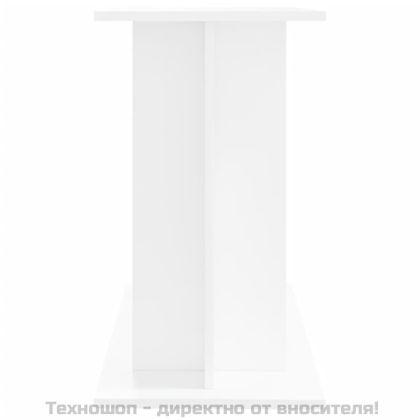 Поставка за аквариум, бяла, 80x35x60 см, инженерно дърво