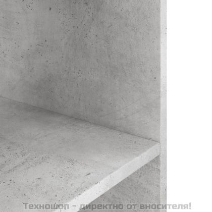 Стойка за аквариум, бетонна, сива, 120x40x60 см, инженерно дърво