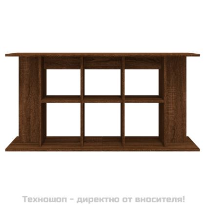Поставка за аквариум, кафяв дъб, 120x40x60 см, инженерно дърво