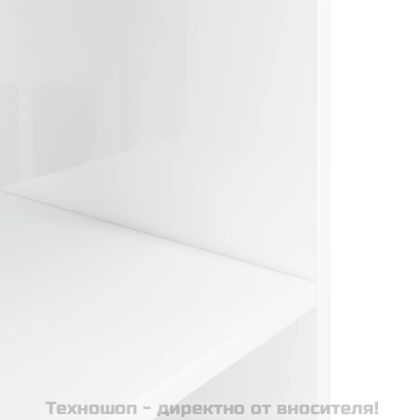Поставка за аквариум, бял гланц, 120x40x60 см, инженерно дърво
