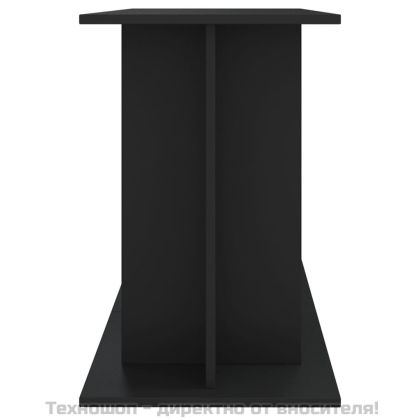 Поставка за аквариум, черна, 120x40x60 см, инженерно дърво