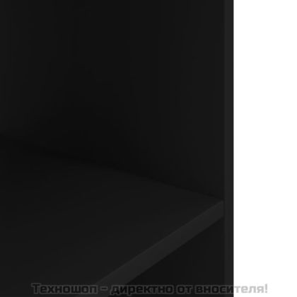 Поставка за аквариум, черна, 120x40x60 см, инженерно дърво