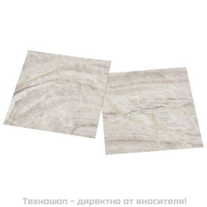 Самозалепващи подови дъски 20 бр PVC 1,86 м² бежови