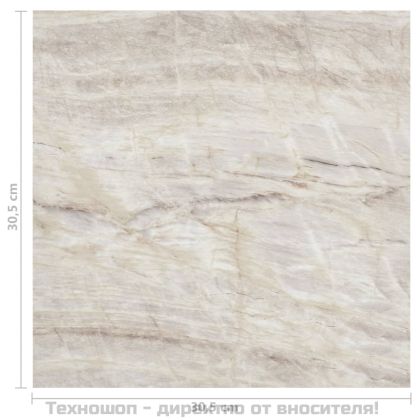 Самозалепващи подови дъски 20 бр PVC 1,86 м² бежови