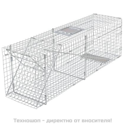 Поцинкован хуманен капан за животни, 100 см