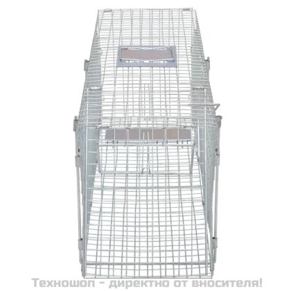 Поцинкован хуманен капан за животни, 100 см