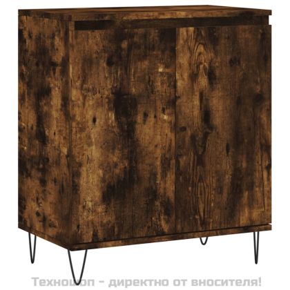 Сайдборд, опушен дъб, 60x35x70 см, инженерно дърво