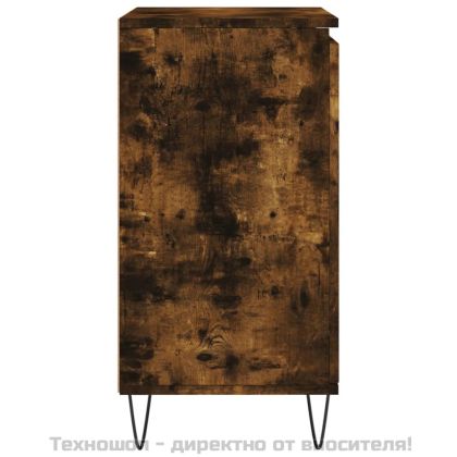 Сайдборд, опушен дъб, 60x35x70 см, инженерно дърво