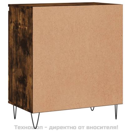 Сайдборд, опушен дъб, 60x35x70 см, инженерно дърво