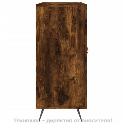 Сайдборд, опушен дъб, 90x34x80 см, инженерно дърво
