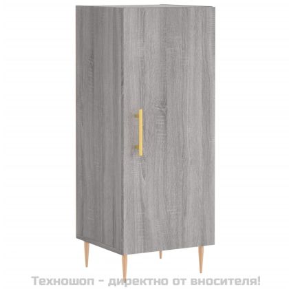 Сайдборд, сив сонома, 34,5x34x90 см, инженерно дърво