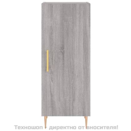 Сайдборд, сив сонома, 34,5x34x90 см, инженерно дърво