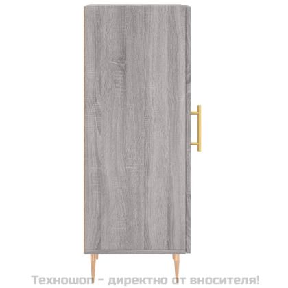 Сайдборд, сив сонома, 34,5x34x90 см, инженерно дърво