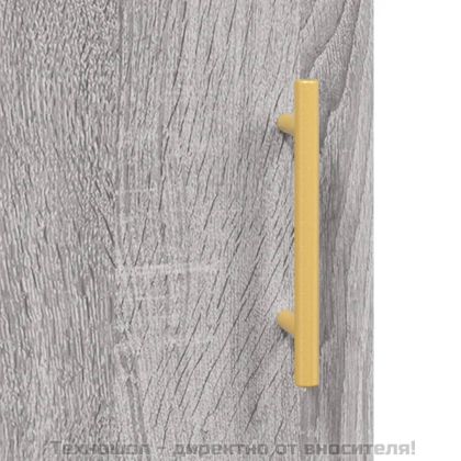 Сайдборд, сив сонома, 34,5x34x90 см, инженерно дърво