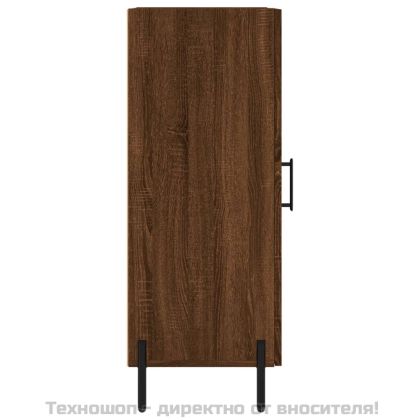 Сайдборд, кафяв дъб, 34,5x34x90 см, инженерно дърво