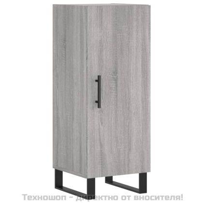 Сайдборд, сив сонома, 34,5x34x90 см, инженерно дърво