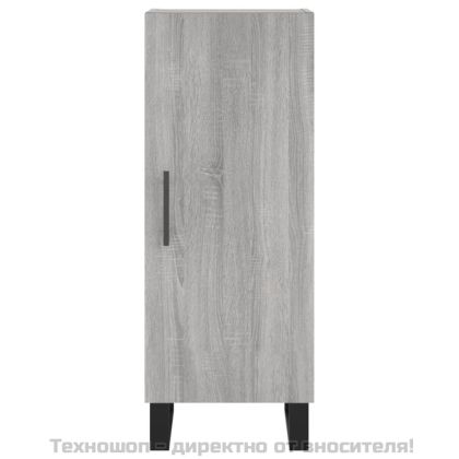 Сайдборд, сив сонома, 34,5x34x90 см, инженерно дърво