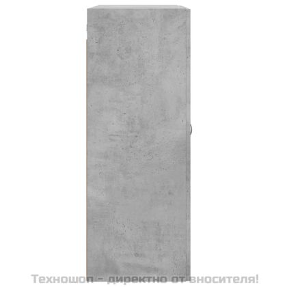 Стенен шкаф бетонно сив 69,5x34x90 см инженерно дърво