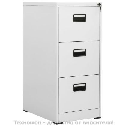 Шкаф за папки, сив, 46x62x102,5 cм, стомана
